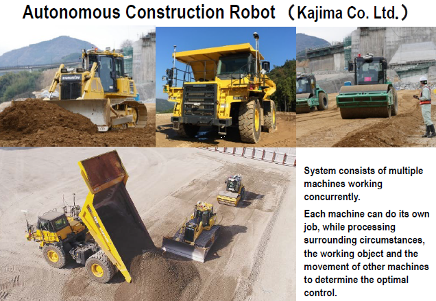 I-construction, autonomation, ICT, VDC and construction robots in construction projects