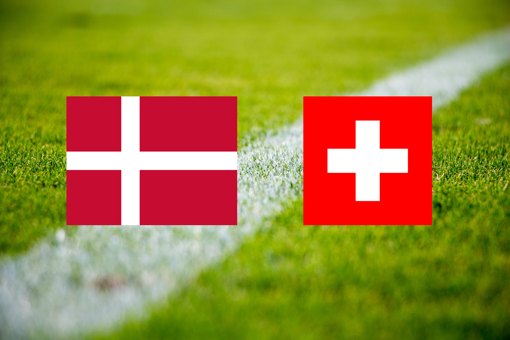 Fodboldlandskamp: Danmark - Schweiz