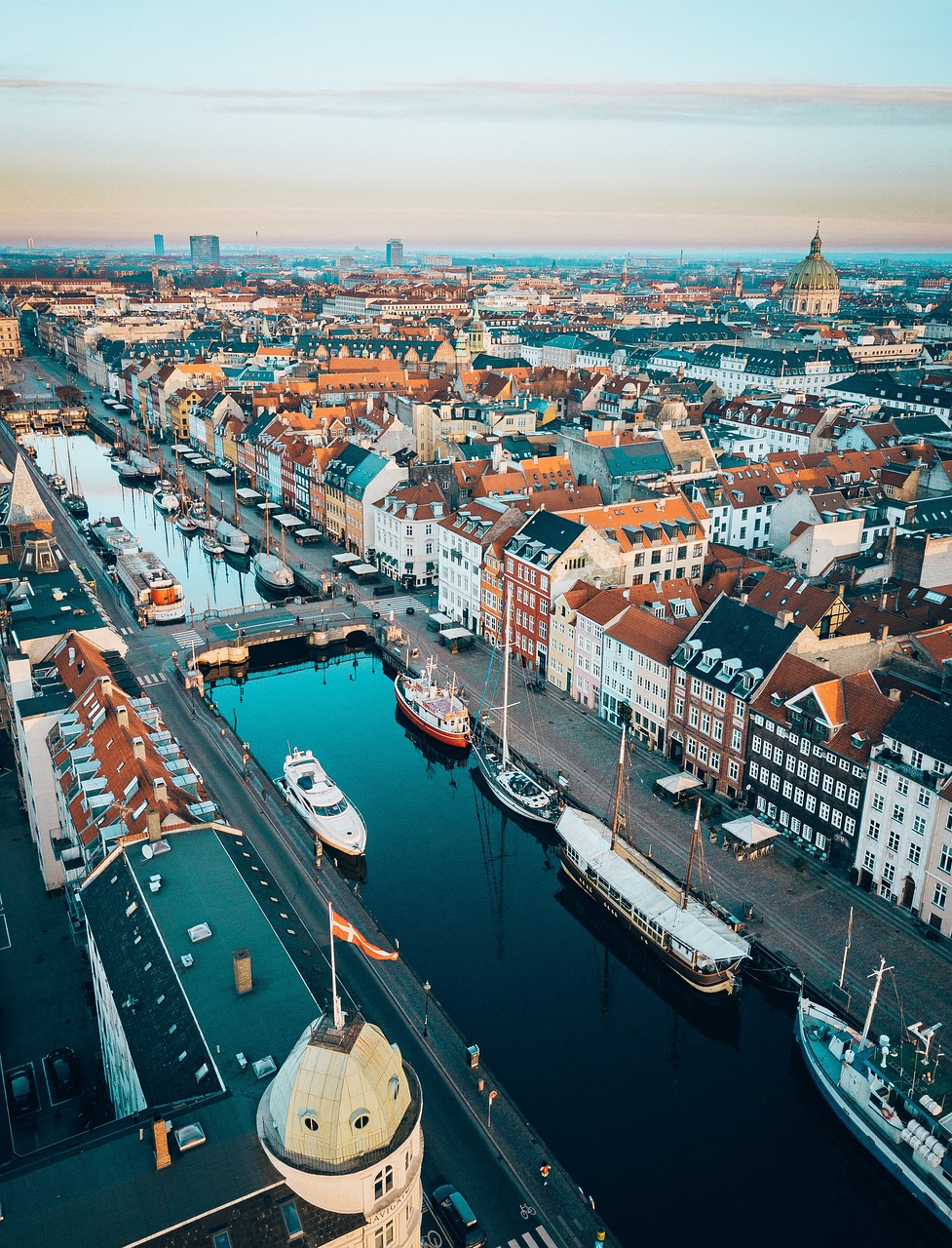 City walk in Carlsberg District of Copenhagen