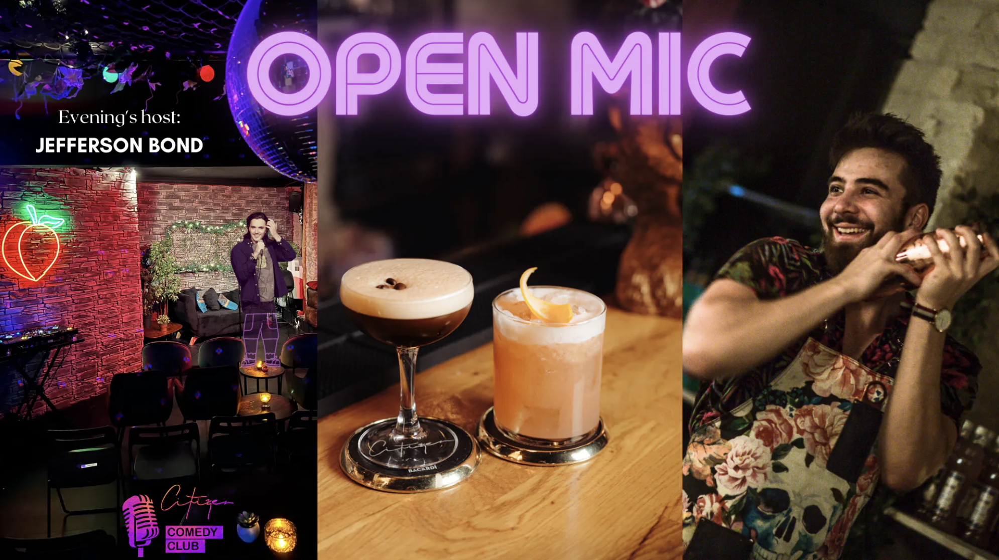 International Cocktail and Stand Up Comedy Night