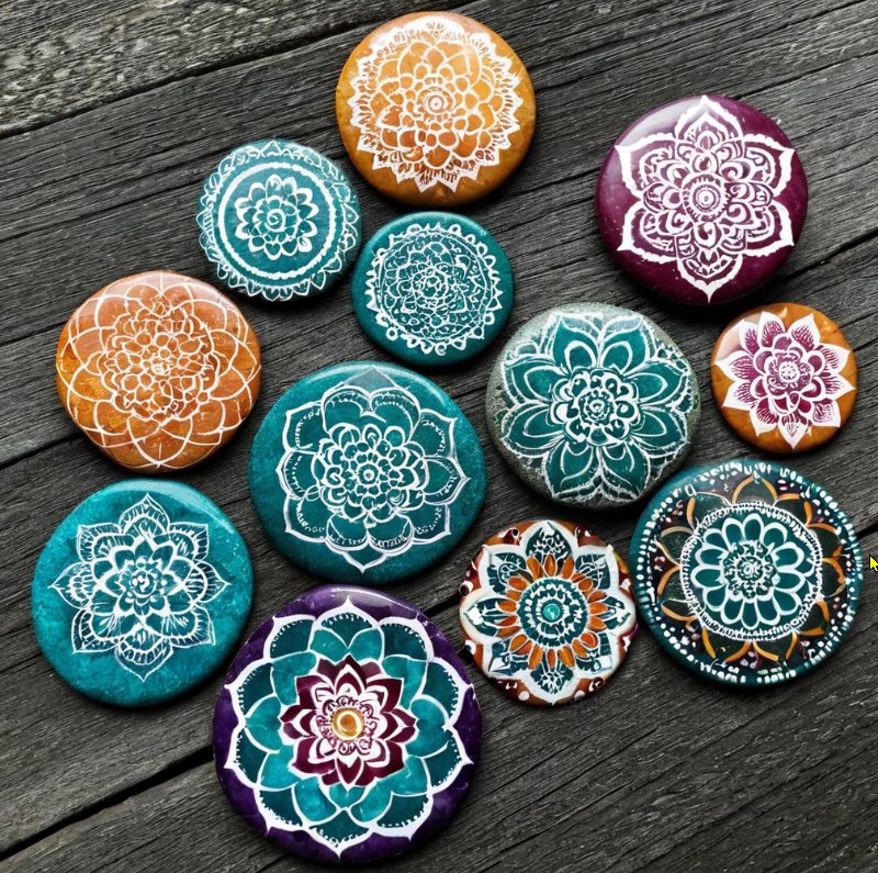 Mal din egen mandala-sten